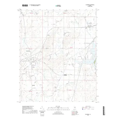 2018 Map of Columbiana, 2018 Print