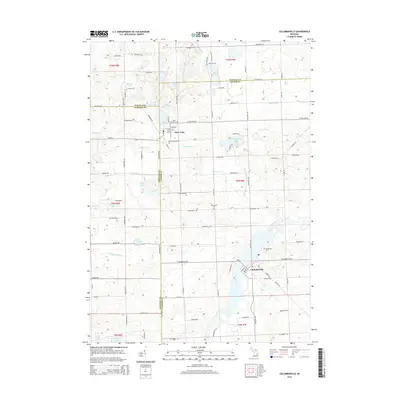 2014 Map of Columbiaville, 2014 Print