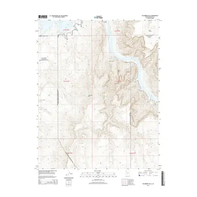 2014 Map of Columbine Falls, 2014 Print