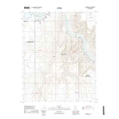 2018 Map of Columbine Falls, 2018 Print