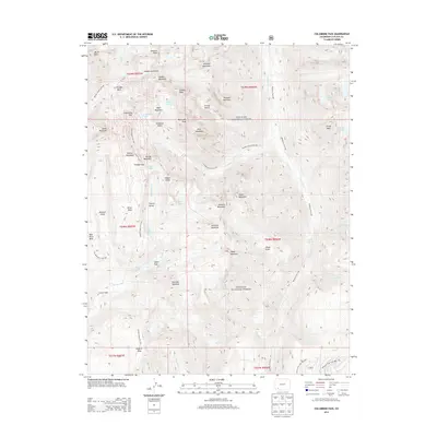 2013 Map of Columbine Pass, 2013 Print