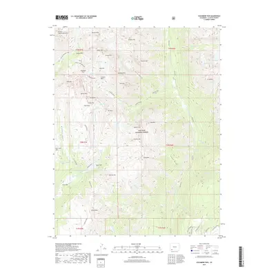 2019 Map of Columbine Pass, 2019 Print
