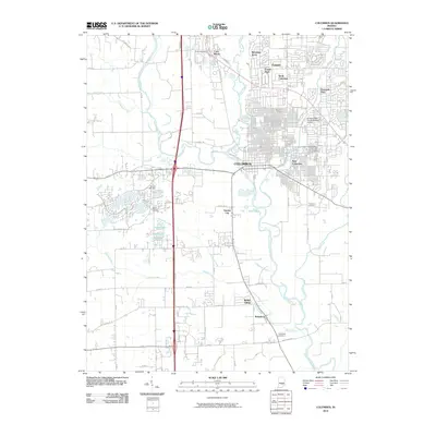 2010 Map of Columbus, 2010 Print