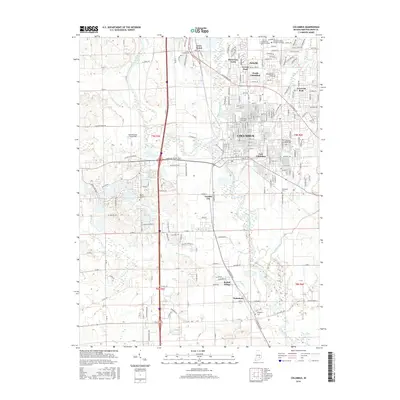 2016 Map of Columbus, 2016 Print