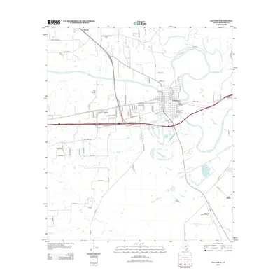 2013 Map of Columbus, 2013 Print