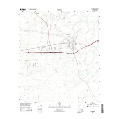 2016 Map of Columbus, 2016 Print