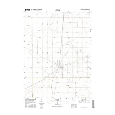 2016 Map of Columbus Grove, 2016 Print