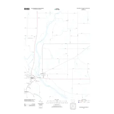 2013 Map of Columbus Junction, 2013 Print