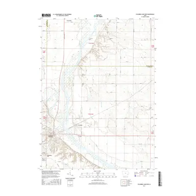 2015 Map of Columbus Junction, 2015 Print