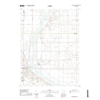 2018 Map of Columbus Junction, 2018 Print
