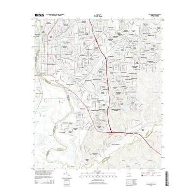 2014 Map of Columbus, 2014 Print