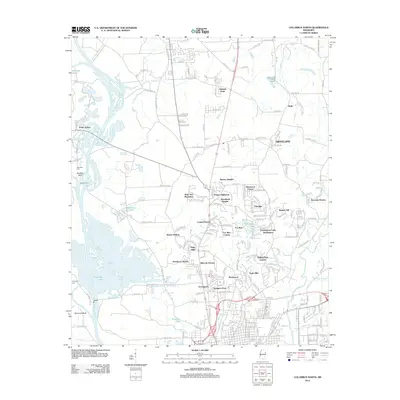 2012 Map of Columbus North, 2012 Print