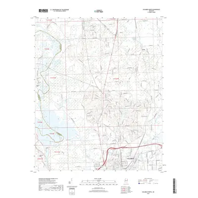2018 Map of Columbus North, 2018 Print