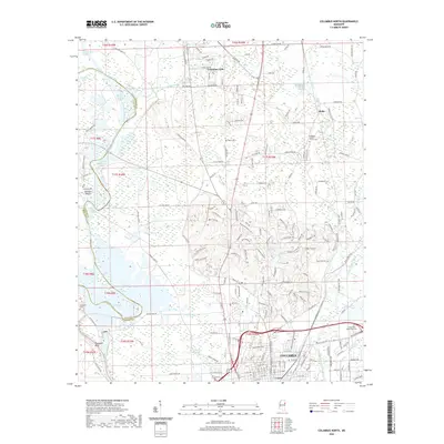 2020 Map of Columbus North, 2020 Print