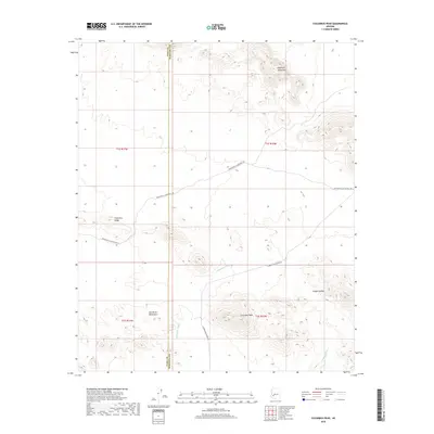 2018 Map of Columbus Peak, 2018 Print