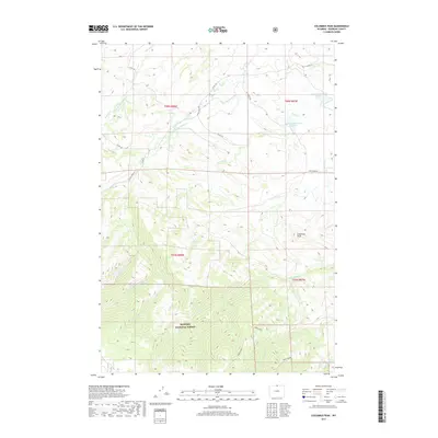 2017 Map of Columbus Peak, 2017 Print
