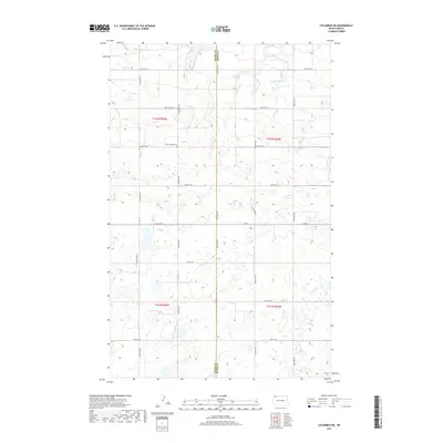 2017 Map of Columbus SW, 2017 Print