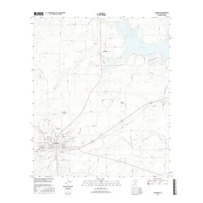 2016 Map of Comanche, 2016 Print