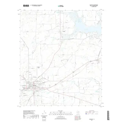 2019 Map of Comanche, 2019 Print