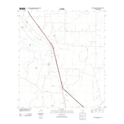 2012 Map of Comanche Hills, 2012 Print