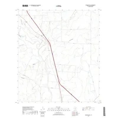 2019 Map of Comanche Hills, 2019 Print