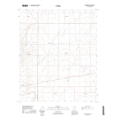 2020 Map of Comanche Spring, 2020 Print
