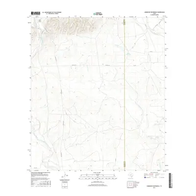 2016 Map of Comanche Waterhole, 2016 Print