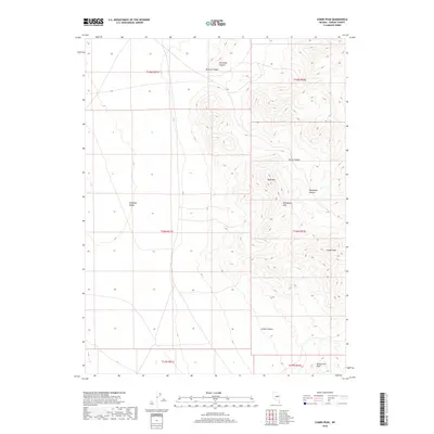 2018 Map of Combs Peak, 2018 Print