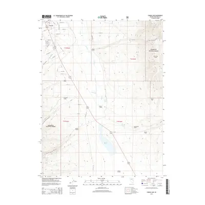2014 Map of Comins Lake, 2014 Print