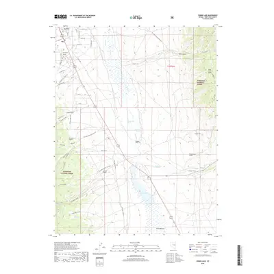2018 Map of Comins Lake, 2018 Print