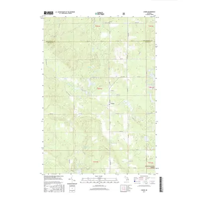 2017 Map of Comins, 2017 Print