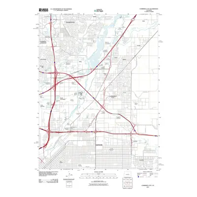 2010 Map of Commerce City, 2010 Print