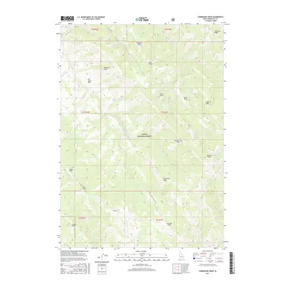 2017 Map of Commissary Ridge, 2017 Print