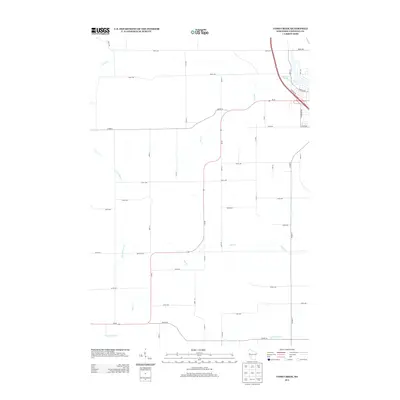 2013 Map of Como Creek, 2013 Print