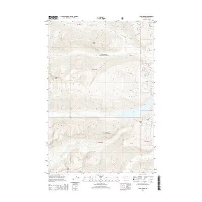 2014 Map of Como Peaks, 2014 Print