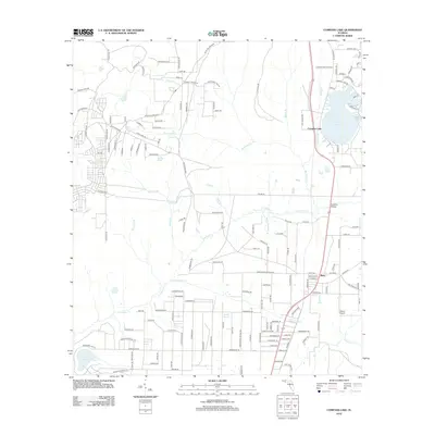 2012 Map of Compass Lake, 2012 Print