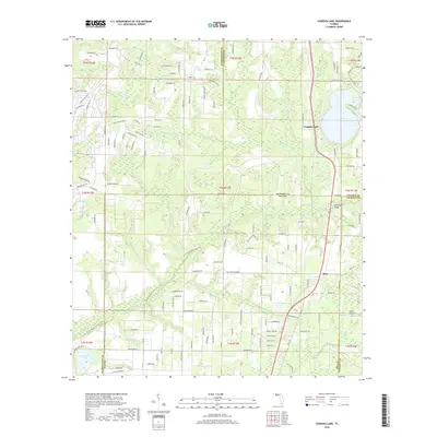 2018 Map of Compass Lake, 2018 Print