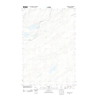 2013 Map of Comstock Lake, 2013 Print