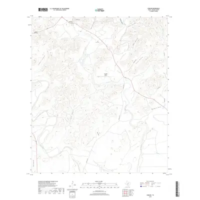 2019 Map of Concan, 2019 Print
