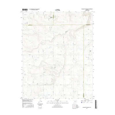 2016 Map of Concharty Mountain, 2016 Print