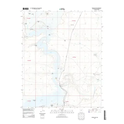 2013 Map of Conchas Dam, 2013 Print