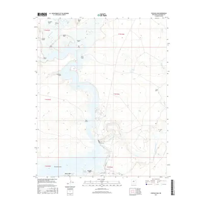 2017 Map of Conchas Dam, 2017 Print