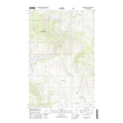 2017 Map of Conconully East, 2017 Print