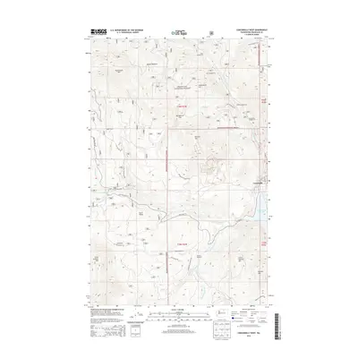 2014 Map of Conconully West, 2014 Print