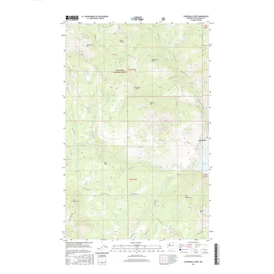 2017 Map of Conconully West, 2017 Print