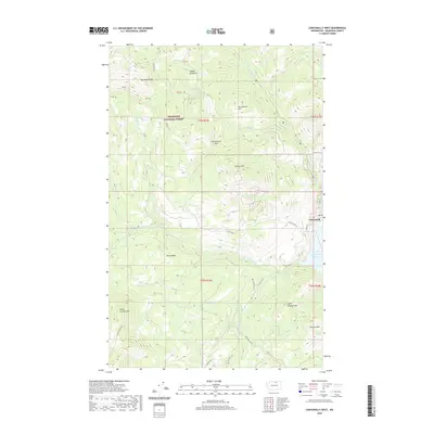 2020 Map of Conconully West, 2020 Print