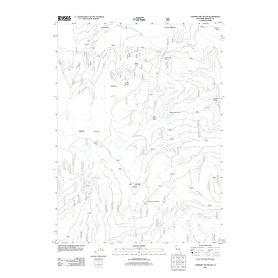 2012 Map of Condrey Mountain, 2012 Print