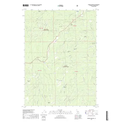 2018 Map of Condrey Mountain, 2018 Print