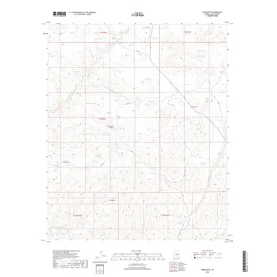 2018 Map of Cone Butte, 2018 Print