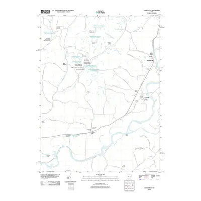 2010 Map of Conesville, 2010 Print